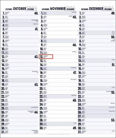 3-MONATSPLANER - BÜROPLANER - OFFICE PLANER
